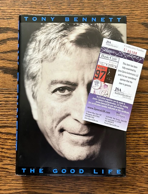 Signed Tony Bennett Book Autographed Memoir The Good Life JSA COA