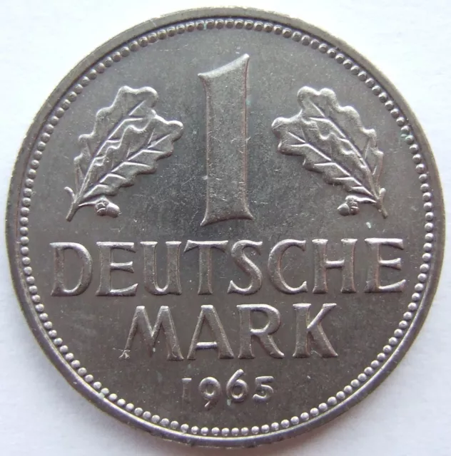 Moneta Rfg 1 Tedesco Marchi 1965 G IN Extremely fine/Brillant uncirculated