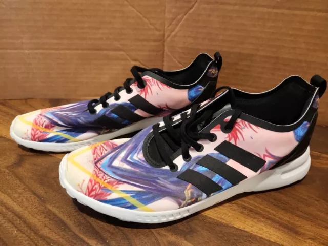 ADIDAS ZX Flux Smooth Floral Multicolor Womens 9 Running Shoes Trainers S82937