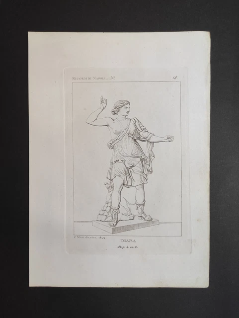 Diana, Ricordi di Napoli Martorana, Mori, Stampa 1853