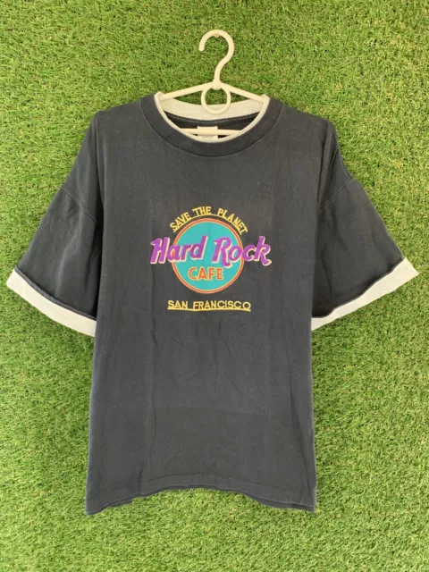 Maglietta Hard Rock Cafe San Francisco Vintage Anni '90 In Jersey Taglia Originale Xl