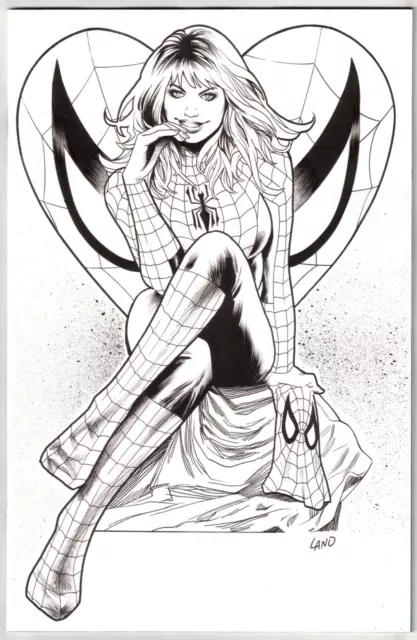 Amazing Spider-Man #25 (2023)- 1:50 Greg Land Bw Virgin Variant- Marvel