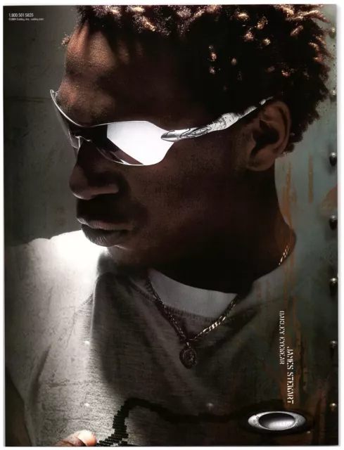 2004 Oakley Eyewear Print Ad James Stewart Sunglasses Motocross Fox Racing Shirt