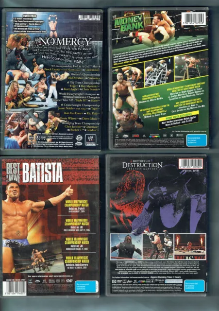 #ZZ.   LOT OF FOUR (4) WRESTLING  DVDs 2