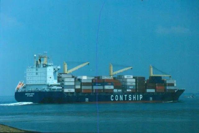 Original Ship Colour Slide Bulk Carrier Cont Ship Vessel 'Contship Spirit'.