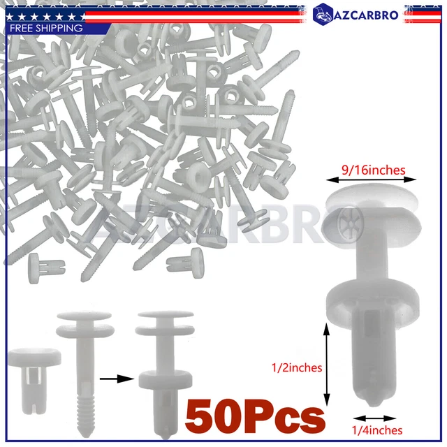 For GM Truck Chevrolet GMC Buick Push Type Retainer Clips Door Trim Panel 50 Pcs
