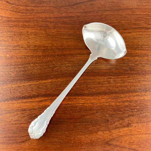 Georg Jensen Danish Sterling Silver Gravy Ladle Lily Of The Valley 1910-25