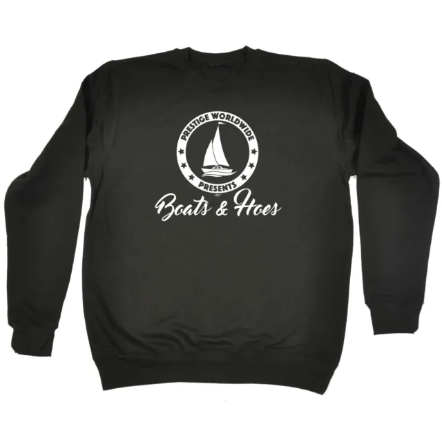 Boats And Hoes Ocean Bound - Mens Novelty Funny Sweatshirts Jumper Sweatshirt