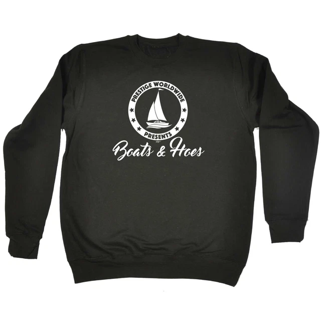 Boats And Hoes Ocean Bound - Mens Novelty Funny Sweatshirts Jumper Sweatshirt