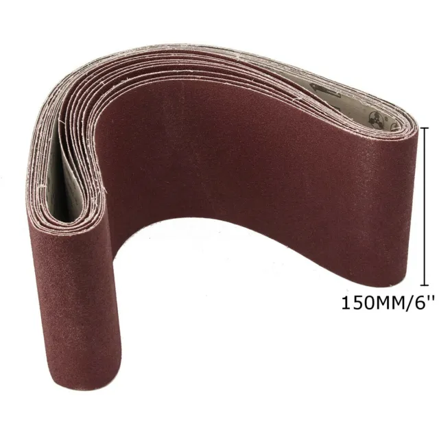 150x1220mm Abrasive Sanding Belt Industrial Cloth Backed 80~1000 Grit Grinding