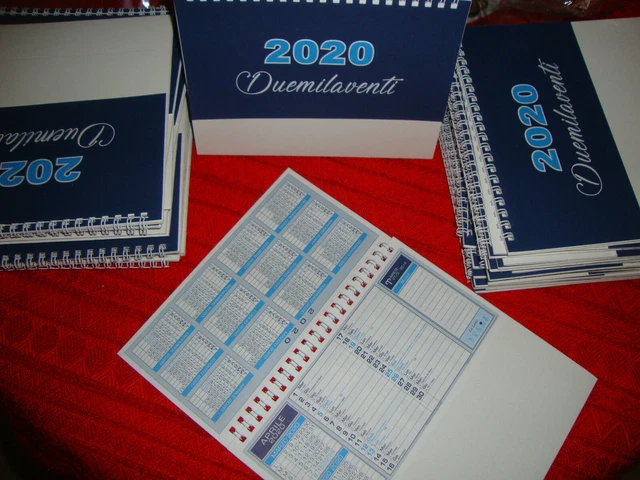Lotto 47 Calendari Da Tavolo 2020 Nuovi Da Tipografia  No Logo- Da Scrivania