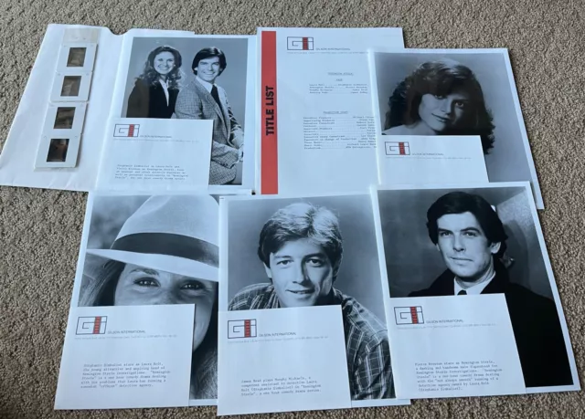 Remington Steele Stephanie Zimbalist   Show Tv Show Press Kit Photo Slides