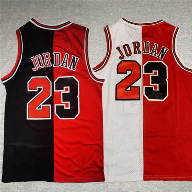 Michael Jordan #23 Chicago Bulls Official Pinstripe Men's Jersey Black  Sz Large