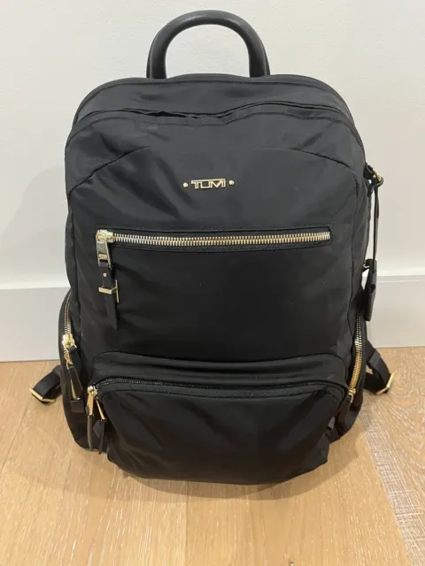 TUMI /Voyageur Carson Backpack Black / Gold Hardware