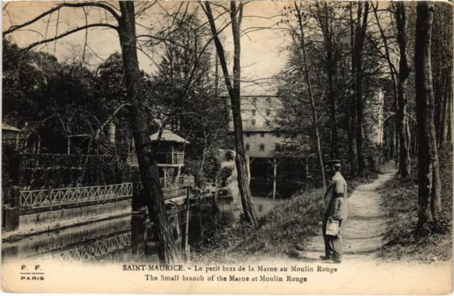 CPA AK St.Maurice Le petit arm de la Marne au Moulin Rouge FRANCE (1283024)