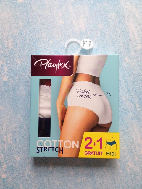 Pack De 3 Culottes Femme DIM En Coton Stretch - Taille 44/46 - Multicolore - Neuf Avec étiquettes