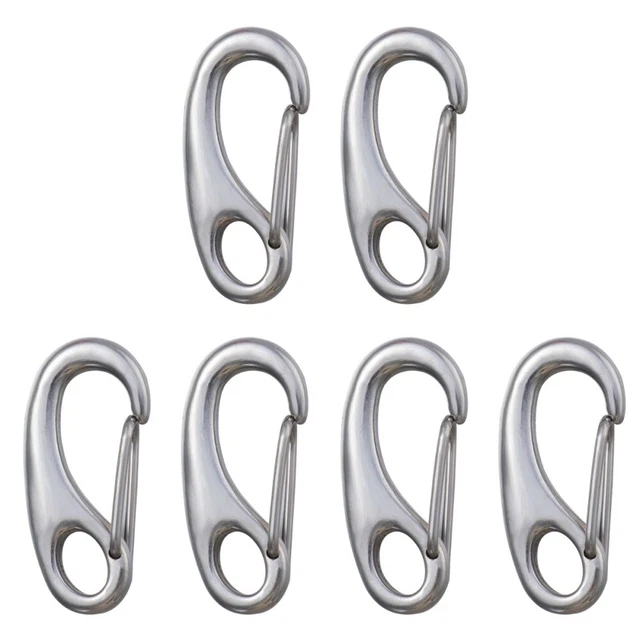 6 piezas Perro Etiqueta Cadena Perro Etiqueta Clip para Cuello Perro Etiqueta Clip Perro Etiqueta Soporte
