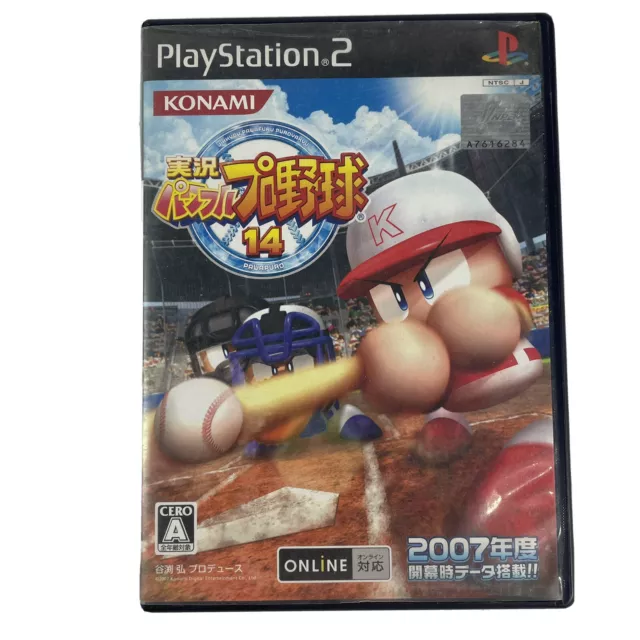 Jikkyou Powerful Pro Yakyuu 14 PS2 PlayStation 2 Game NTSC-J JAPAN with Manual