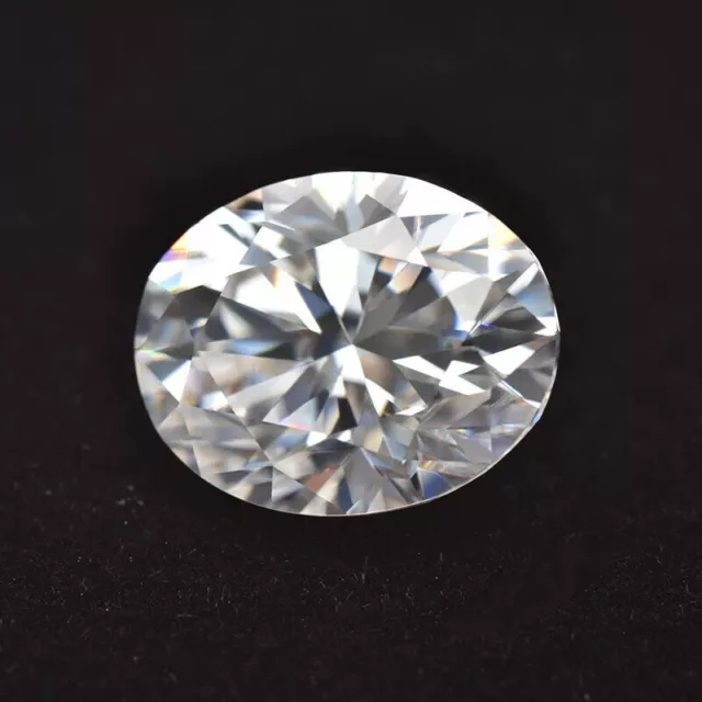 Diamant de passe d'essai lâche VVS de coupe ovale en pierre blanche de...