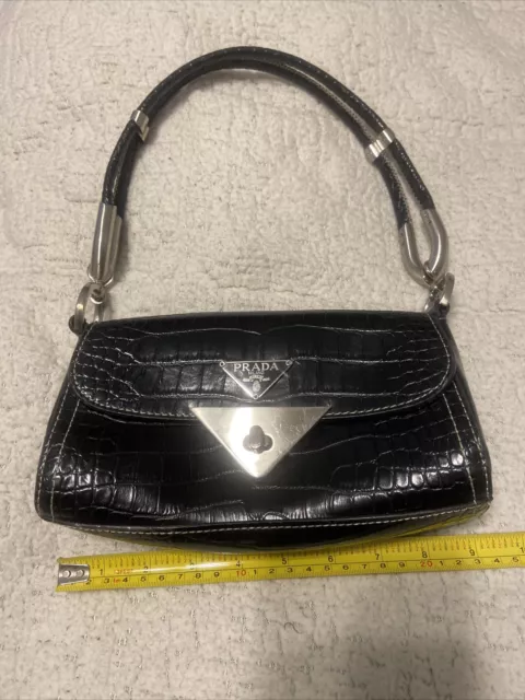 Prada Milano DAL 1913 Black Clutch Small HandBag