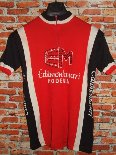Maillot Cycliste Vintage Eroica – 50% Laine, Taille L, Années 70