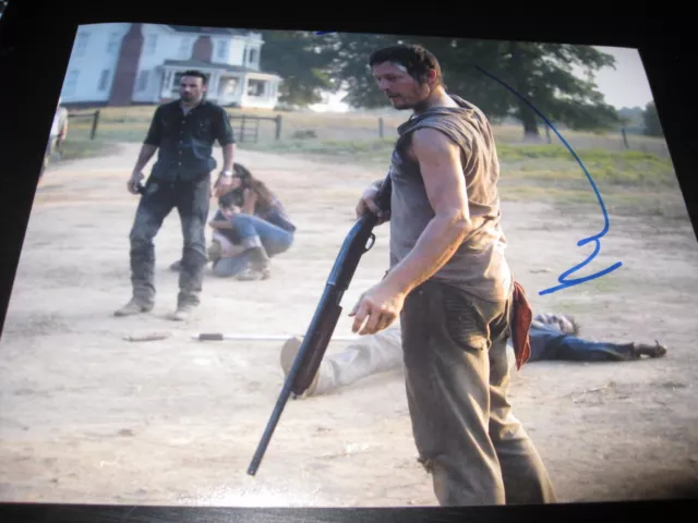 NORMAN REEDUS SIGNED AUTOGRAPH 8x10 PHOTO WALKING DEAD PROMO DARRYL DIXON COA C