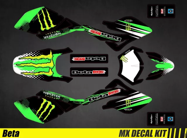 Kit Deco Motorcycle for / MX Decal Kit For beta RR 50 - Monster