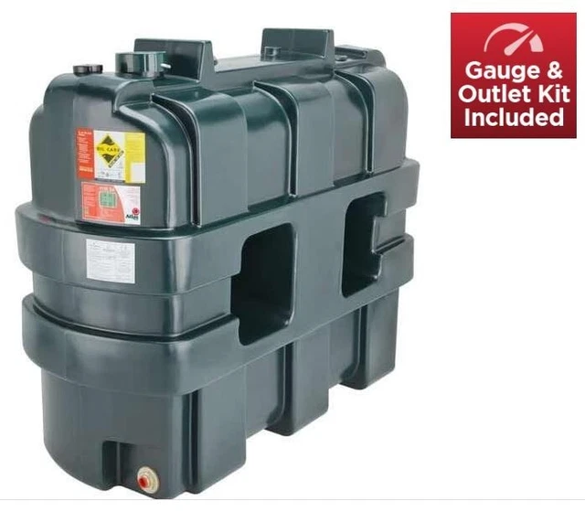 ATLASL 1150 SINGLE Skin Domestic Heating Oil Tank with Watchman Sonic