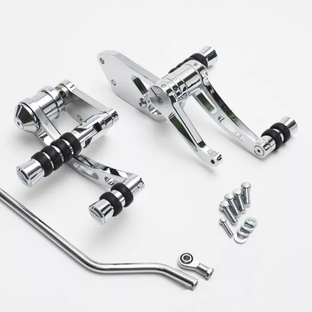 Footrest system fits Harley Davidson FXD 91-05 and FXDWG 1993-2002 chrome