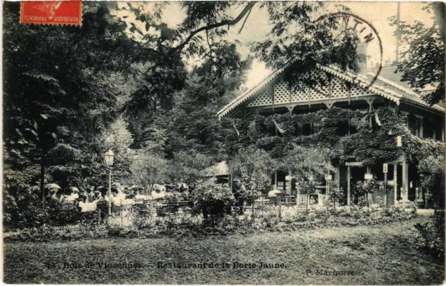 CPA AK Vincennes Restaurant de la Porte Jaune FRANCE (1283195)