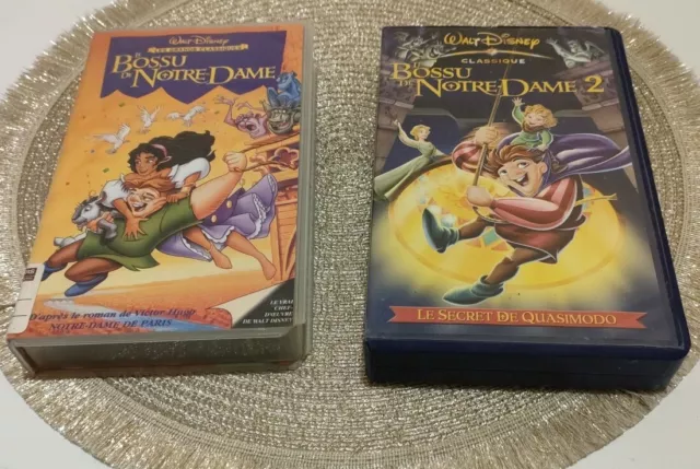 Vhs K7 LE BOSSU DE NOTRE-DAME 1 Et 2 Walt Disney