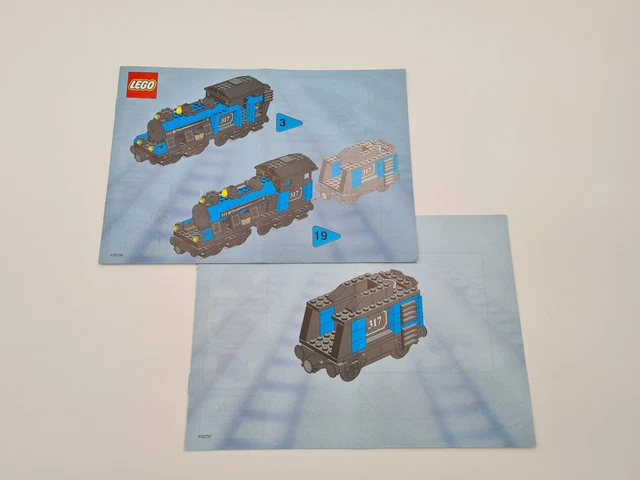 Lego Instr LEGO® EISENBAHN TRAIN 10205 Bauanleitung MY OWN TRAIN blau groß INSTR ...