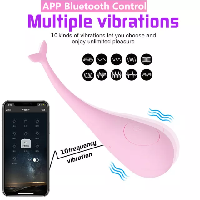 APP Wireless-Remote-Control-Vibrating-Egg-Clit GSpot-Vibrator-Massager-Adult-Toy