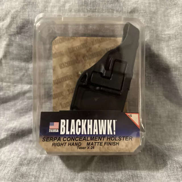 Blackhawk! Taser X-26 Holster Right Hand SERPA  - Matte Black (44H015BK-R)