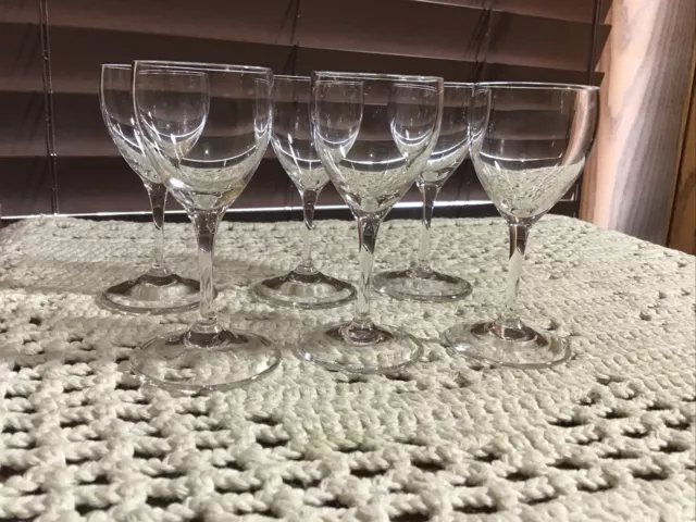 6 rare crystal Peill & Putzler Germany 2 oz elegant cordial liquor glasses