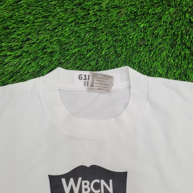 Vintage 90s Boston WBCN 104.1 FM Shirt XL-Short 23x27 Oldies-But-Goodies Guitar 2