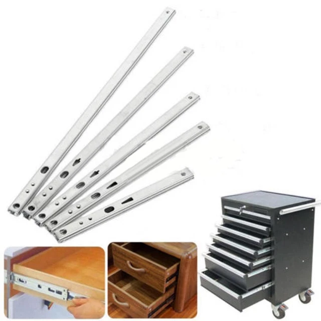 Armadio da cucina robusto e durevole cassetto binari 2 pz. guida mobili
