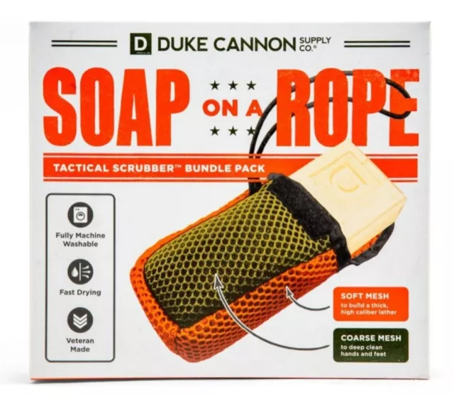 Duke Cannon BOURBONTACTBUNDLE Bourbon Seife mit Seil Paket Pack