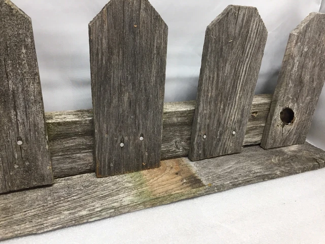 22” Weathered Barn Wood Shelf Cedar Boards Reclaimed Pickets Rustic Farmhouse 2
