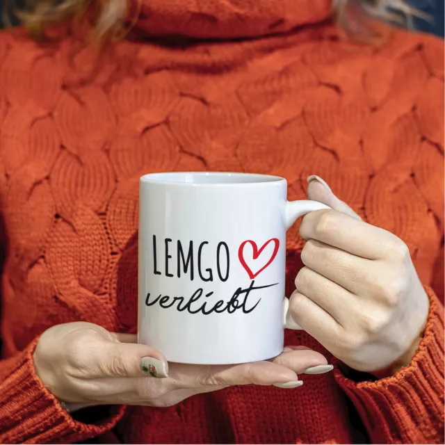 Lemgo verliebt Geschenk Idee Kaffeetasse Becher Kalletal Souvenir Weihnachtsgesc 2