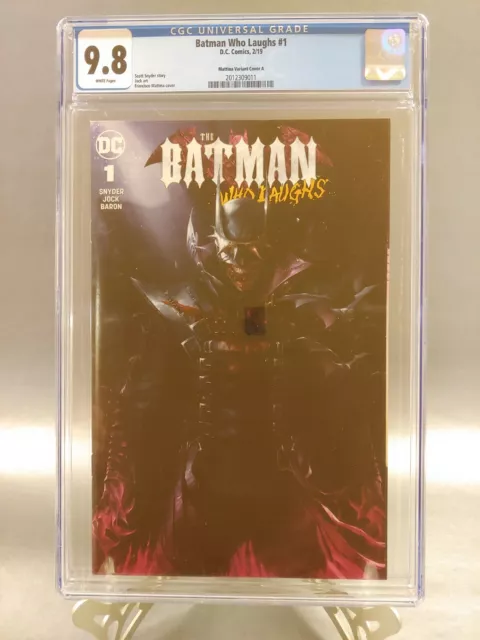 Batman Who Laughs #1 Cgc 9.8 Nm/M Francisco Mattina Variant Cover A