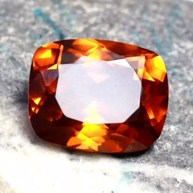 Top-Notch 18.10 CT Natural Orange Sapphire CERTIFIED Cushion Cut Loose Gemstone 3