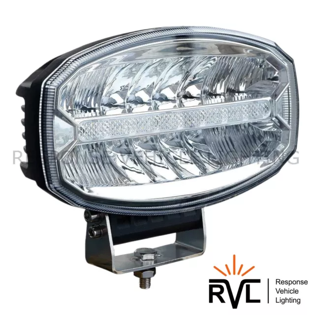 9" 12v-24v Jumbo Oval LED Spot Lamp Dual Function DRL with E-Mark Driving Light