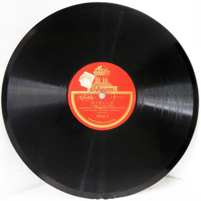ROSETTA PAMPANINI 1926 Odeon 195001 VERDI OTELLO Ave Maria OPERA 78 RPM