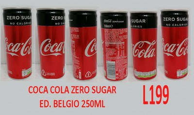 LATTINA COCA COLA ZERO ZUCCHERI EURO2020 " BAKU 2/12" NUOVA PIENA L582 