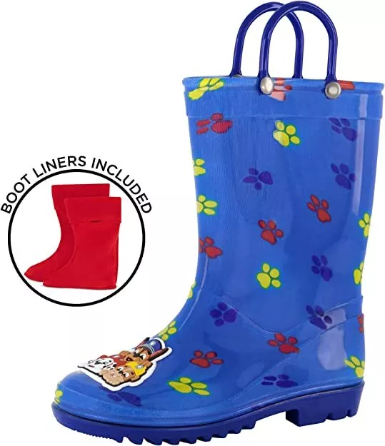 Nickelodeon Unisex-Child Boys Paw Patrol Rain Boots w/ Soft Removable Snow Liner 2