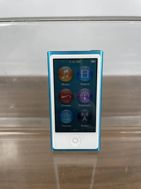 Apple iPod nano 7th Generation 14.7GB MP4 Player - Blue A1446 TESTED