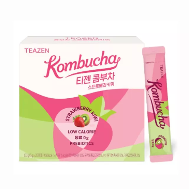 Teazen Kombucha Strawberry Kiwi 5g x 30ea Prebiotics Tea Slimming Tea K-Food