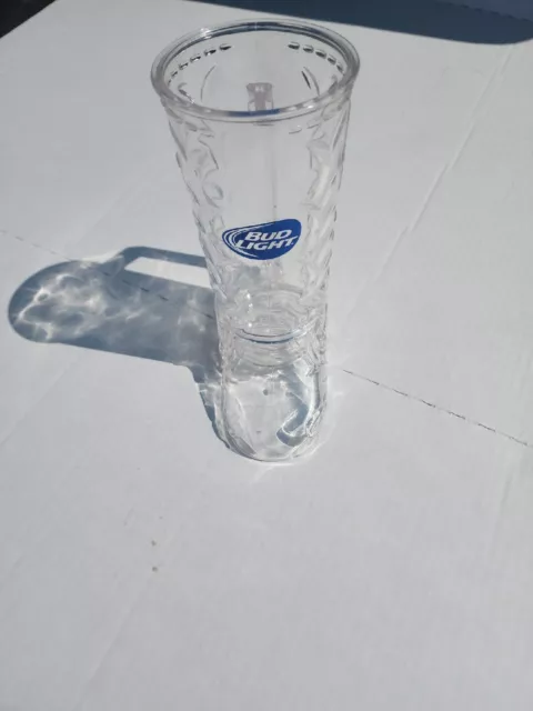 Vintage Budlight Beer Cowboy Boot Beer Mug Plastic Blue LOGO