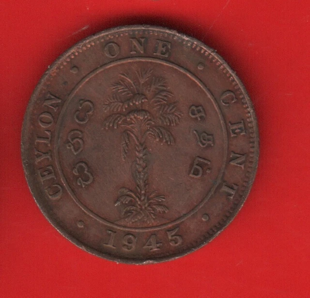 Ceylon 1 Cent 1945